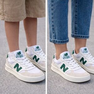New Balance 300 Court Sneakers | White Green | 4.5M / 6W